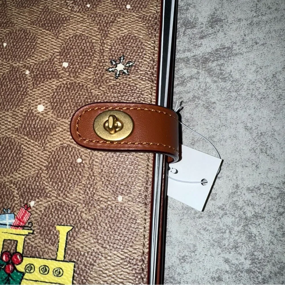 Coach Brown holiday Train notebook